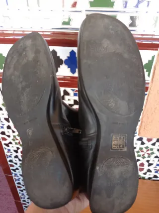 Botines Brasil Negros con flores.