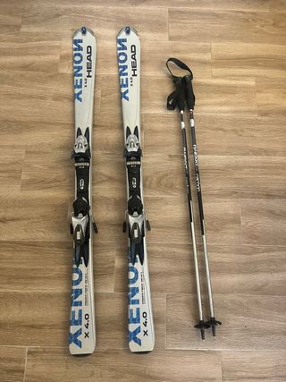 Esquís Head Xenon X 4.0 con bastones