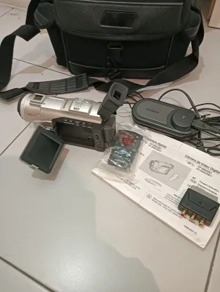 Cámara de vídeo Samsung Plata/Negra