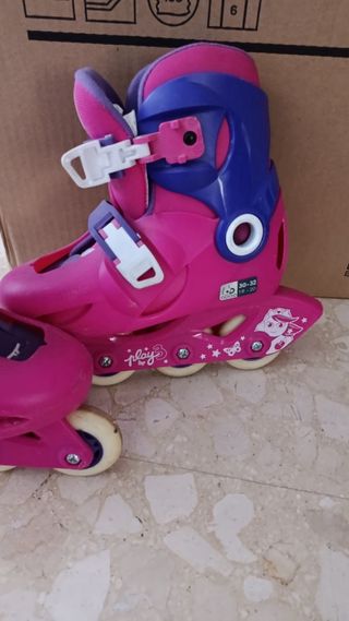 Patines Oxelo Ajustables Talla 30-32 Rosa