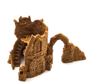 Ruinas de torre 28mm D&D Frostgrave Warhammer AOS