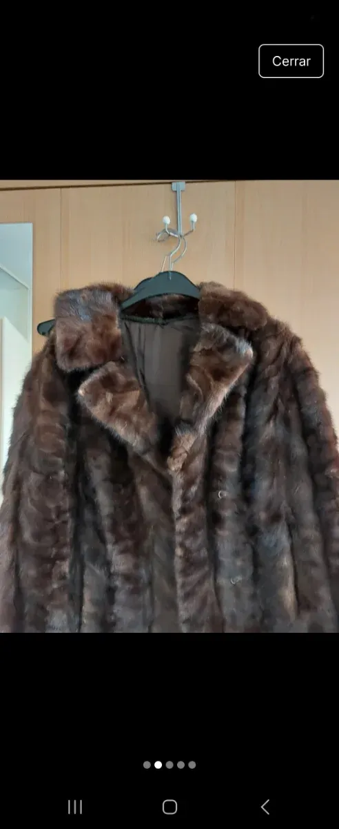 Abrigo de pelo marrón