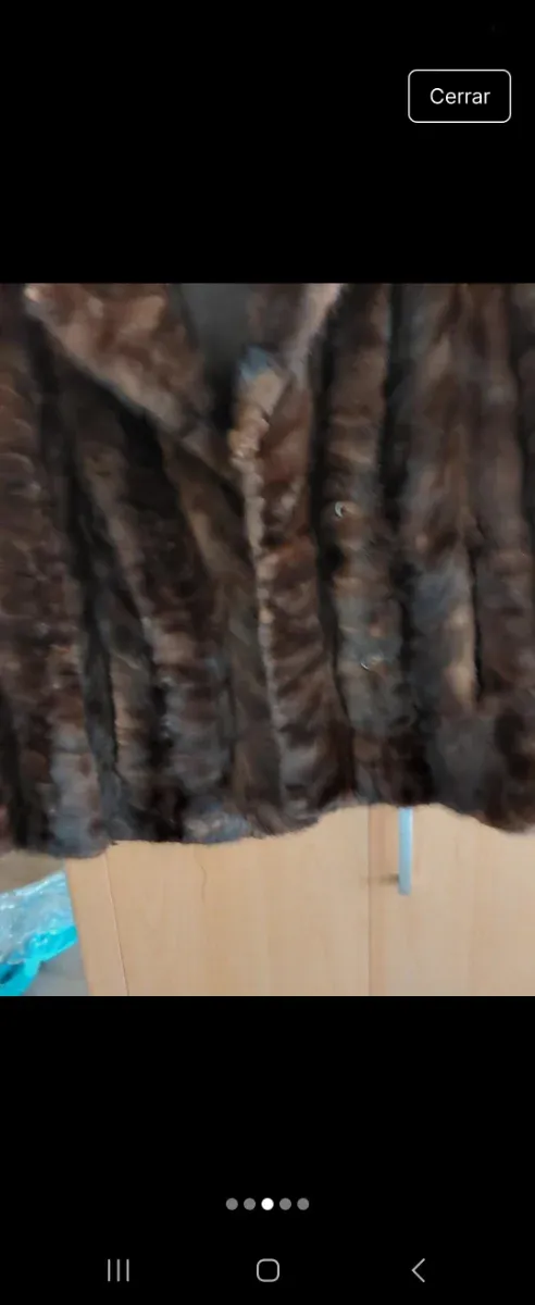 Abrigo de pelo marrón