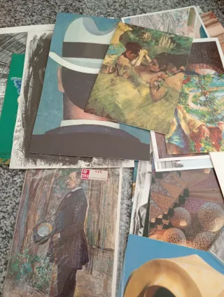 Lote Postales Arte y Tarjetones