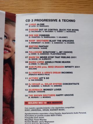 Bolero Mix 18 CD Triple con Mix Session