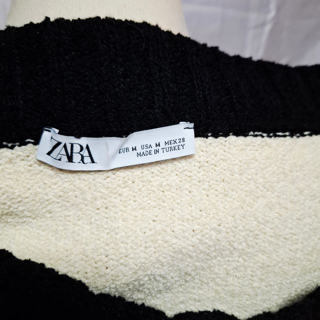 Falda Zara Tweed Punto Beige