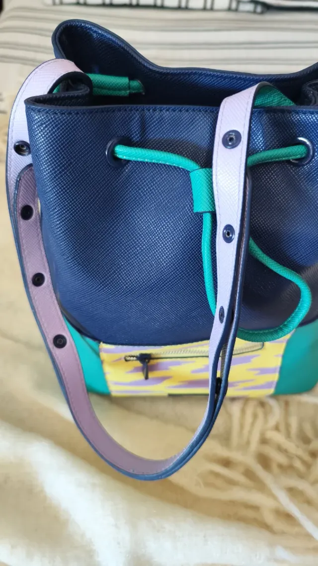 Bolso Jo&Mr.Joe azul y verde