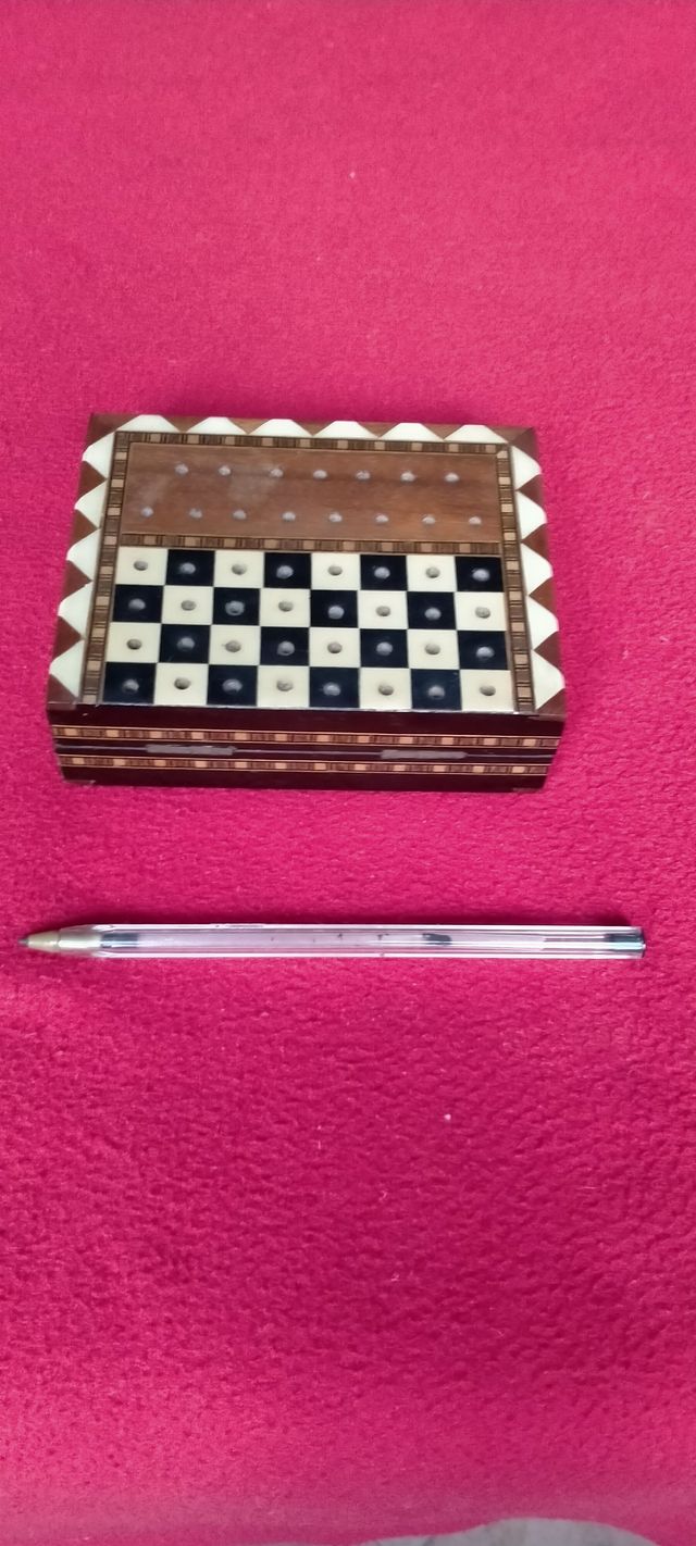 Caja Ajedrez Oriental Marquetería Taracea