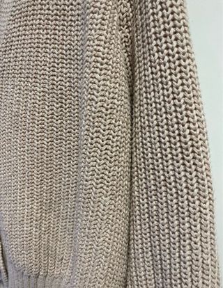 Jersey de punto beige talla S