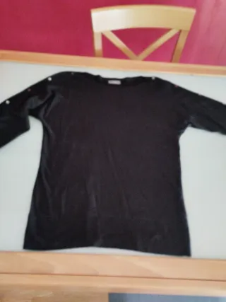 Jersey negro mujer talla S