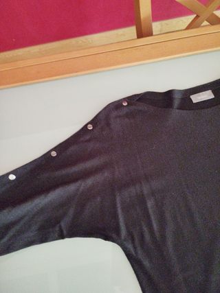 Jersey negro mujer talla S