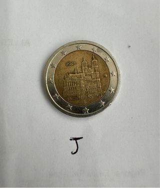 Moneta 2 euro commemorativa Germania-J 2021