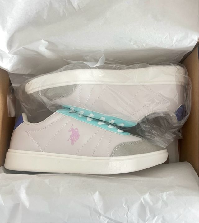 Talla 37. Zapatillas Gris de mujer U.S. POLO ASSN