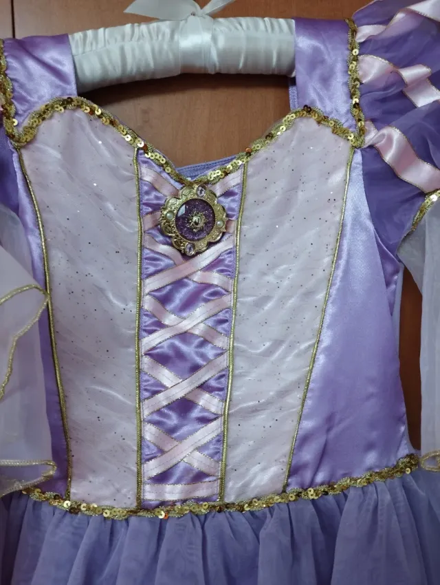 Disfraz Disney oficial Rapunzel 9-10 años