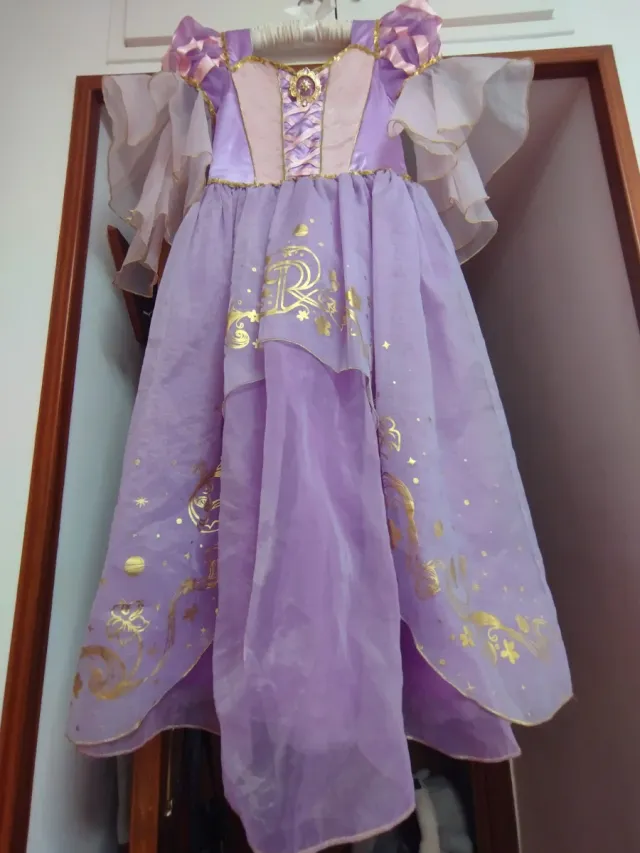 Disfraz Disney oficial Rapunzel 9-10 años