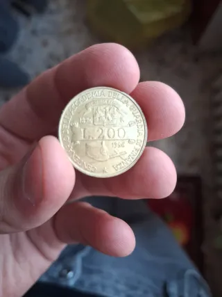 Moneta L.200 Accademia Guardia Finanza 1994