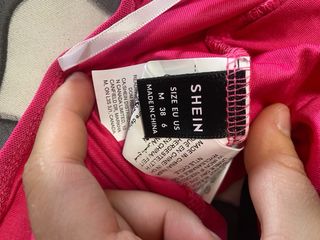 Top rosa fruncido talla única