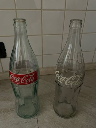 2 Vecchie Bottiglie Coca Cola Vintage