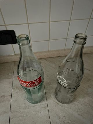 2 Vecchie Bottiglie Coca Cola Vintage