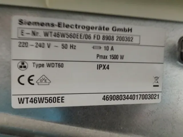 Despiece secadora Siemens WT46W560EE/06