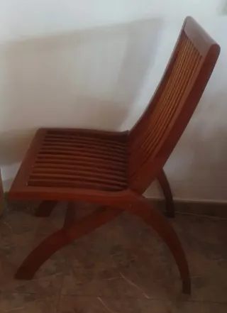 sillas de madera plegables