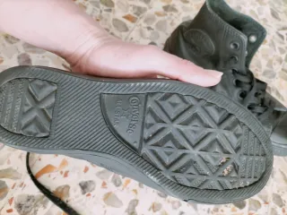 Converse Piel Negras Talla 36