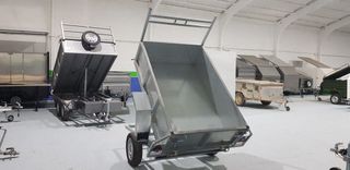 Remolque basculante 200x130x50 con freno galvanizado
