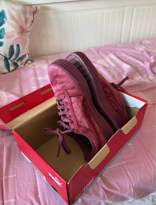 Zapatillas Puma granates terciopelo