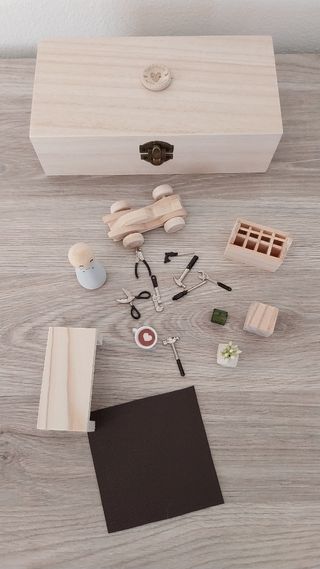 Officina Meccanico Legno casa bambole vintage