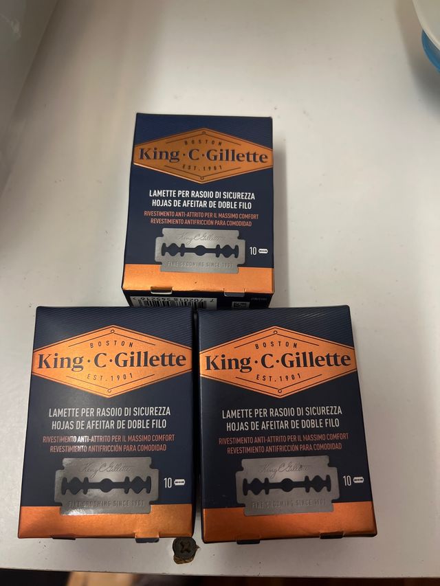 King C. Gillette Hojas de Afeitar Doble Filo