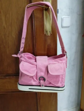 Bolso tela Converse rosa