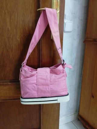 Bolso tela Converse rosa