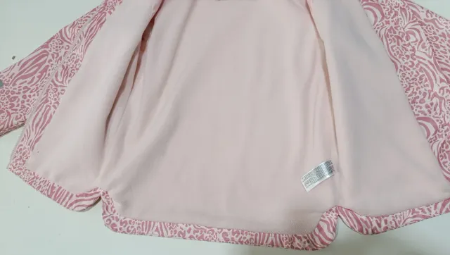 Chaqueta niña rosa estampado
