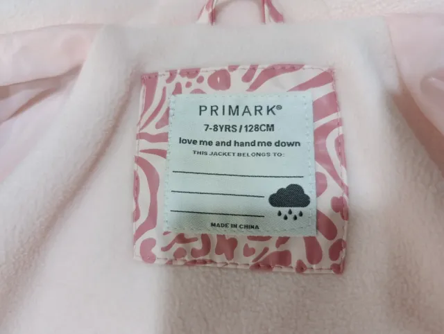 Chaqueta niña rosa estampado