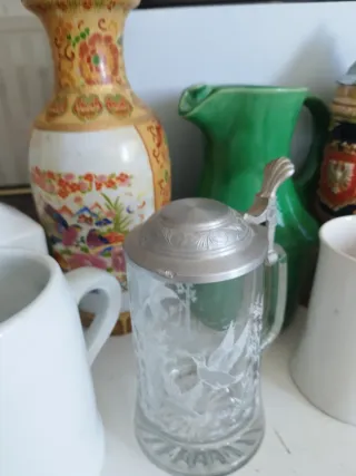 Boccale di birra tedesco Frankfurt con scudo d'aquila