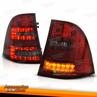 Faros traseros rojos ahumados para Mercedes Clase