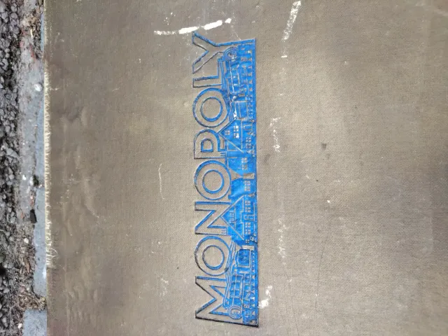 Jogo de Monopólio Antigo Vintage Gold Edition 1940