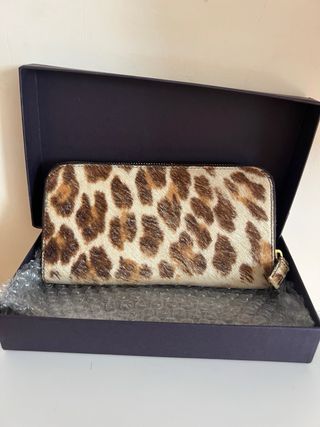 Portafoglio Prada con stampa animalier