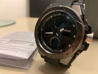 Orologio Cronografo Sportivo Uomo Nero