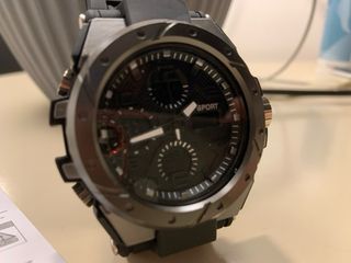 Orologio Cronografo Sportivo Uomo Nero