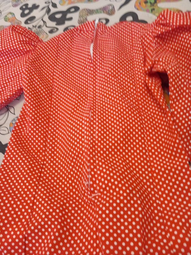 Vestido Chulapa Niña Rojo Lunares Blancos