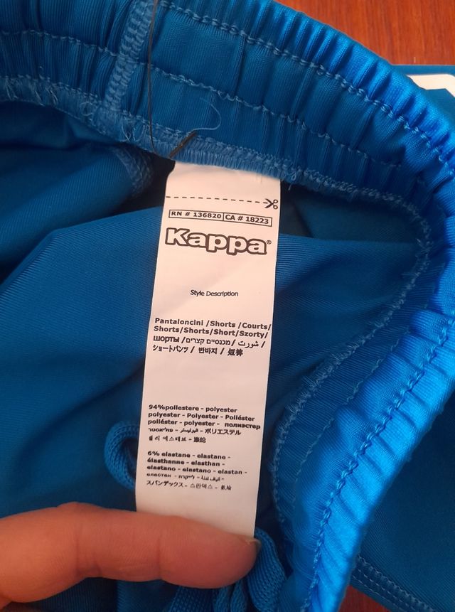 Pantaloncino Italia, Kappa, Federazione italiana.