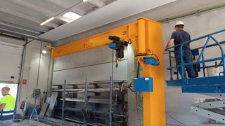 Puente grúa industrial