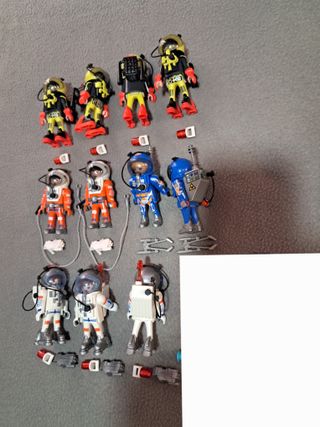 LOTE PLAYMOBIL X11C ASTRONAUTAS ESPACIO SPACE