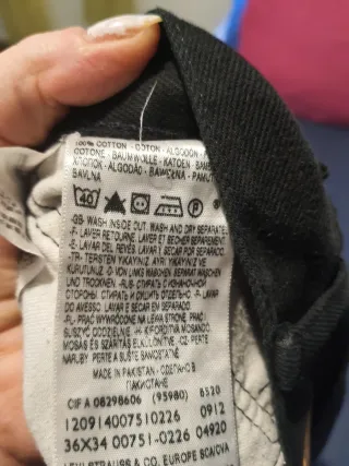 Vaqueros Levi's negros hombre