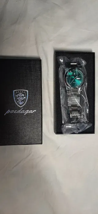 Reloj Poedagar Esfera Verde Acero