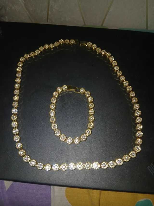 Conjunto Gargantilla y Pulsera Oro