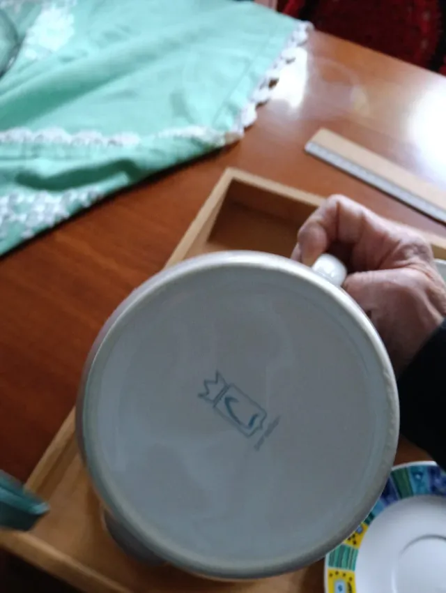 Juego de café/chocolate porcelana multicolor