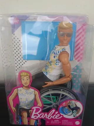 Barbie Ken Bambola su Sedia a Rotelle