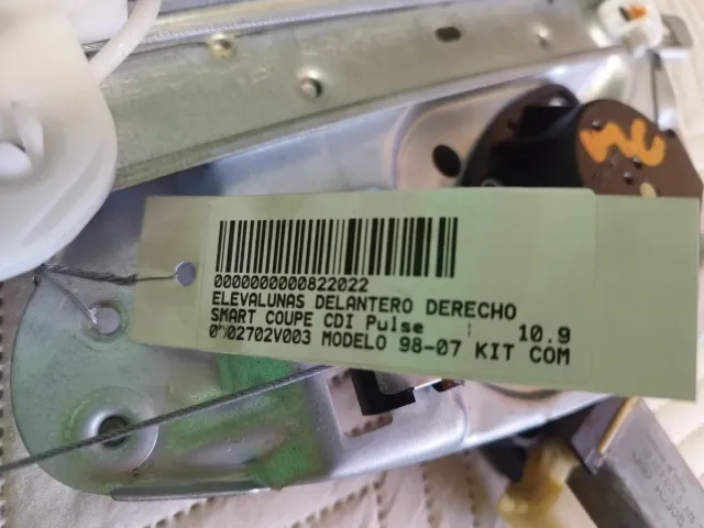 Elevalunas Delantero Derecho Smart